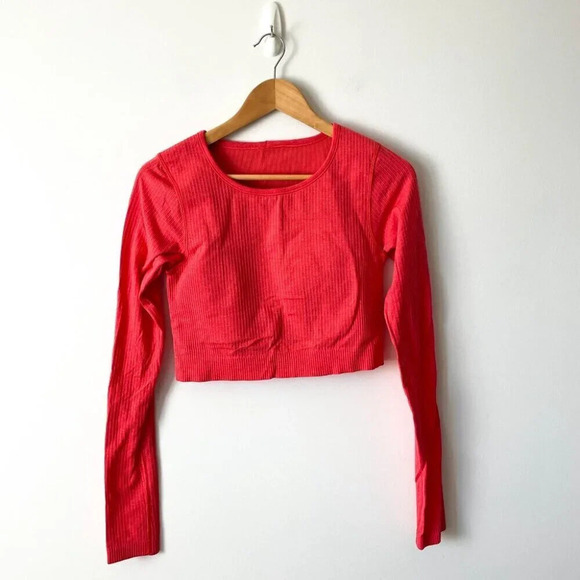 Lululemon Ebb to Street Long Sleeve Shirt Pale Raspberry Size 8 - Picture 4 of 8